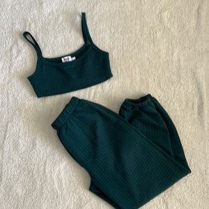 NWOT PRINCESS POLLY SWEAT SET CROP TOP